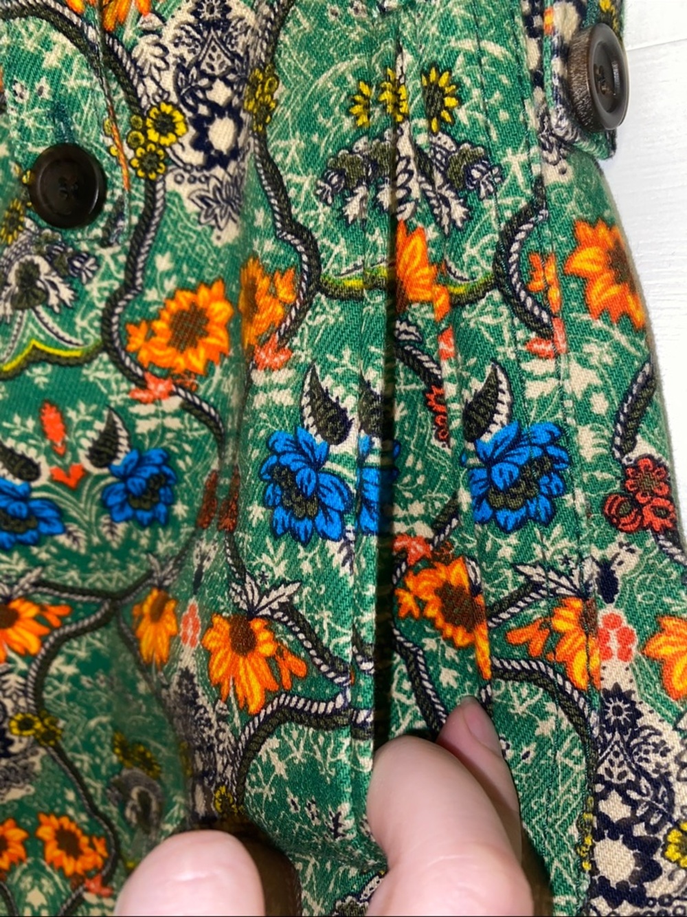 Miu Miu Runway Collection Colorful 70s Floral-Print Wide-Leg Pants, Stunning - Picture 10 of 13